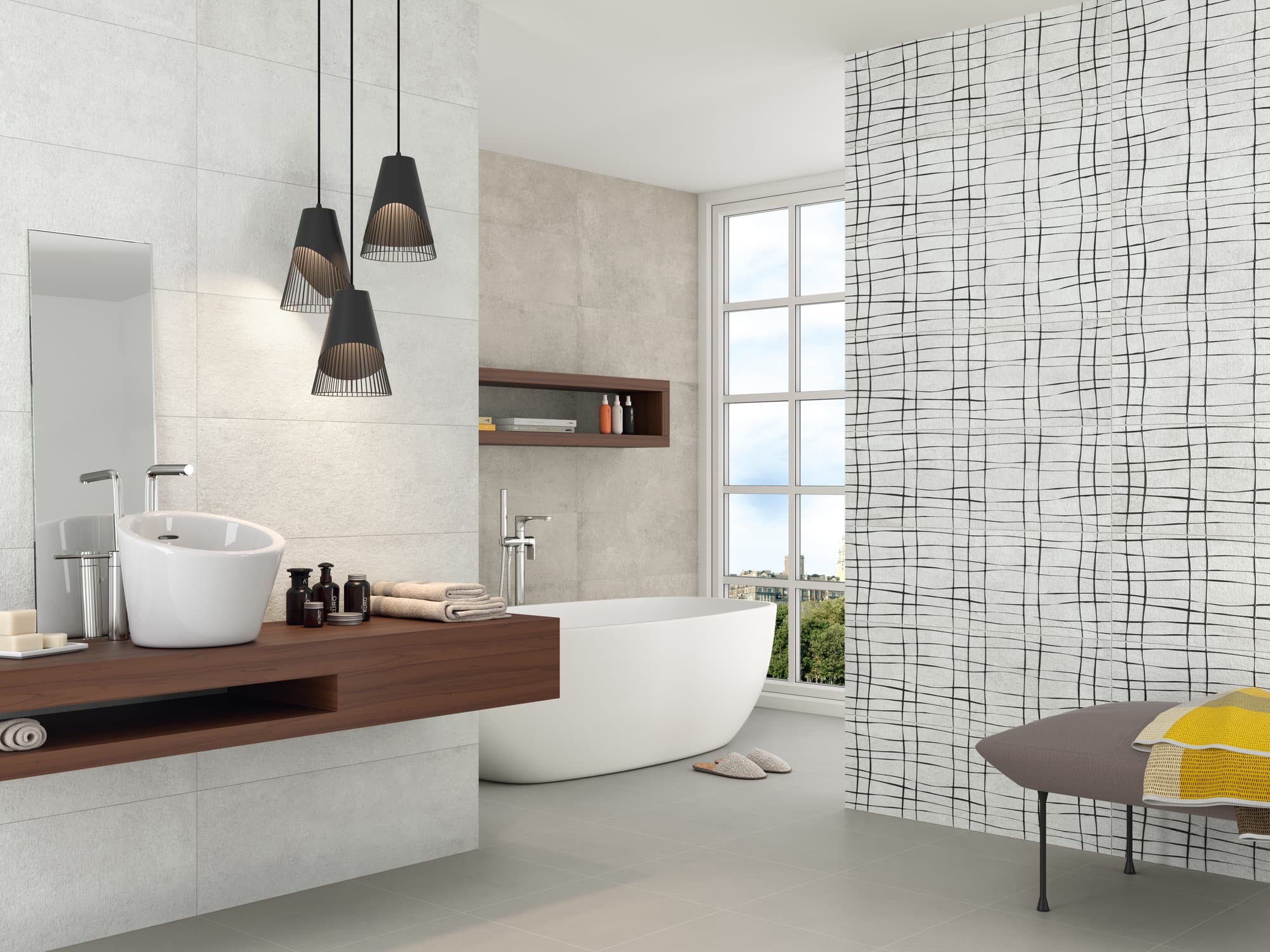 FLOOR CELAIN Porcelain Bathroom White Flooring tiles Sharon Woody Pearl Wall Tiles