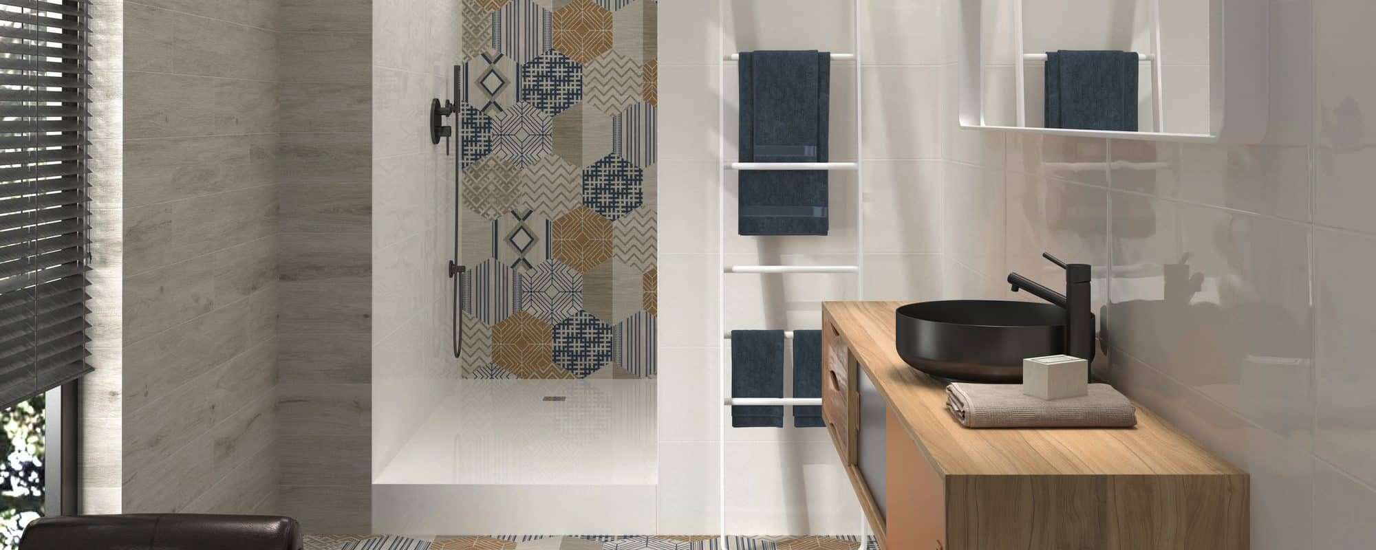 ALABAMA wood effect porcelain bathroom tiles uk slider 7