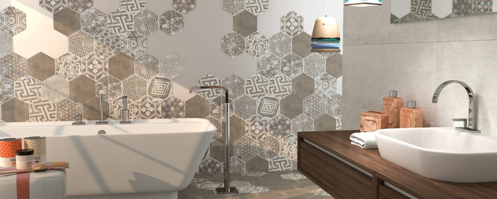 Cement Tiles Porcelain Tiles for bathroom uk slider 6
