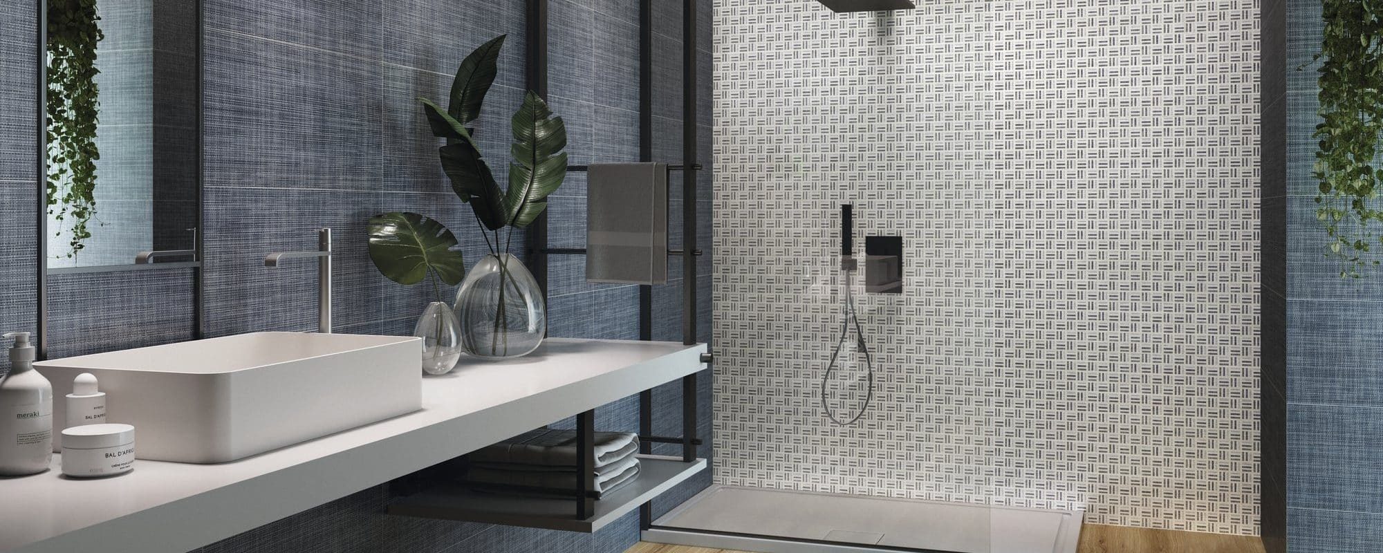 HABITAT hexagonal bathroom tiles uk slider