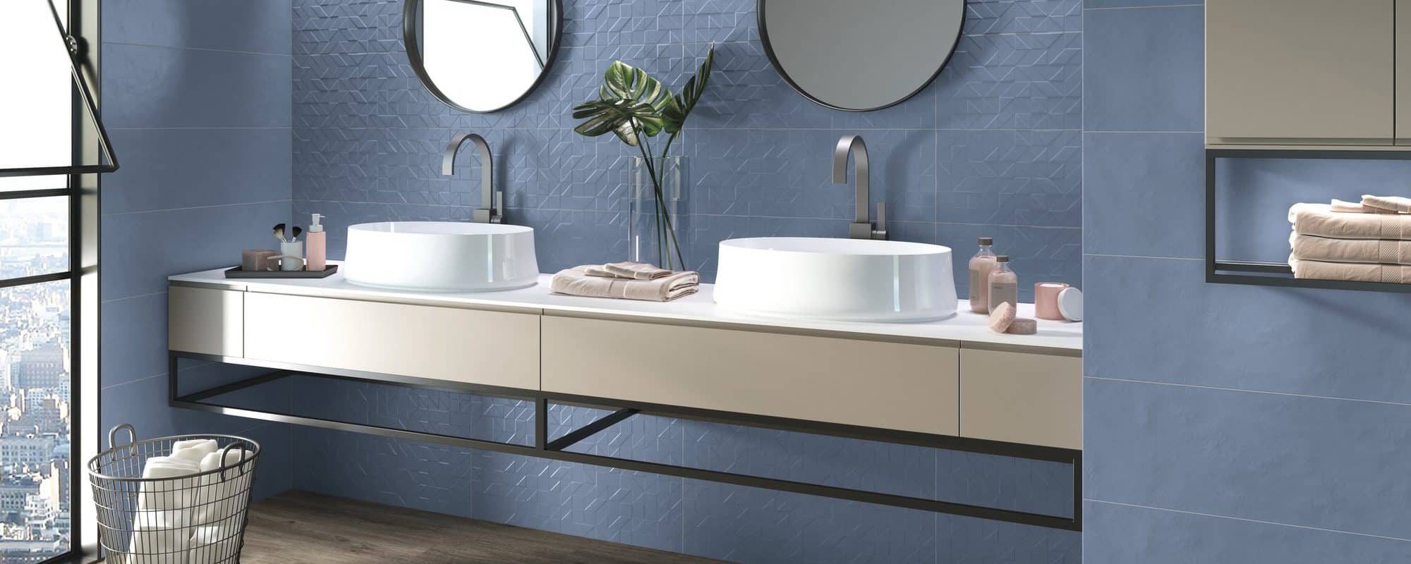 KLEN cement effect porcelain bathroom tiles uk slider 7