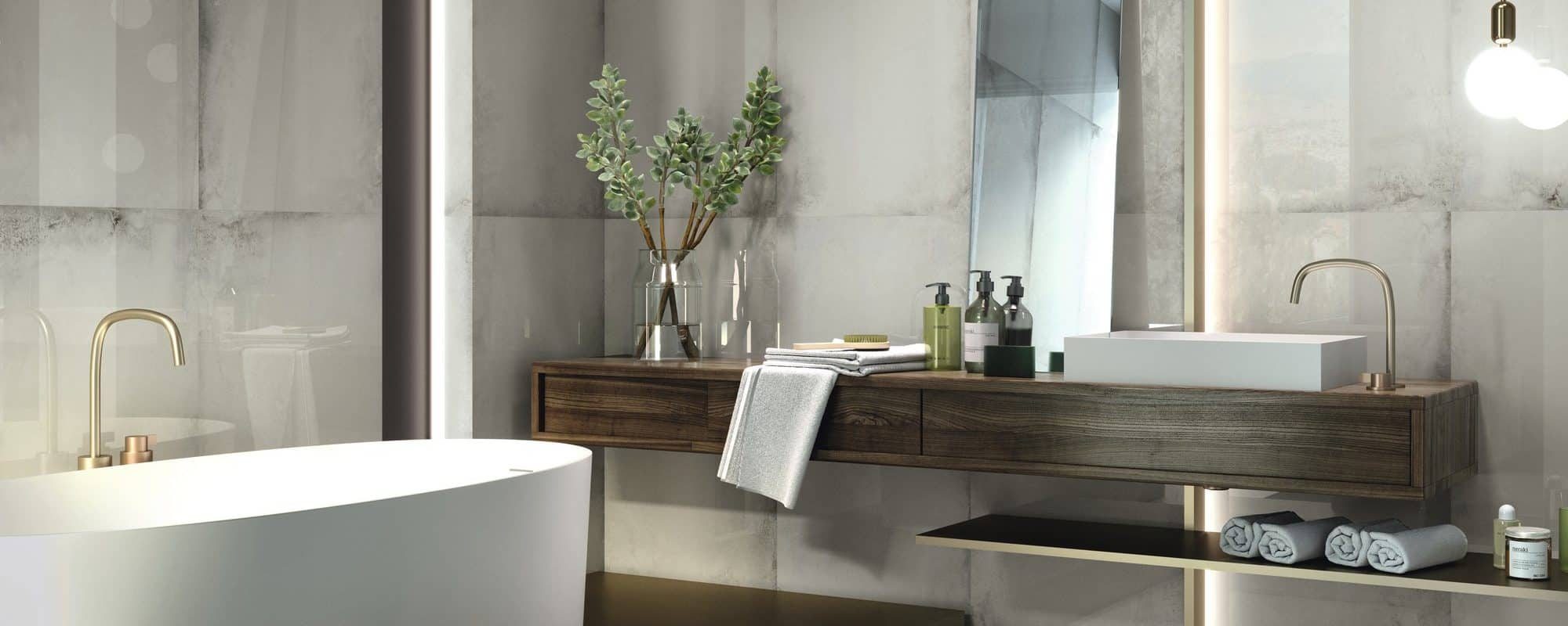 NAXOS cement effect porcelain bathroom tiles uk slider 5