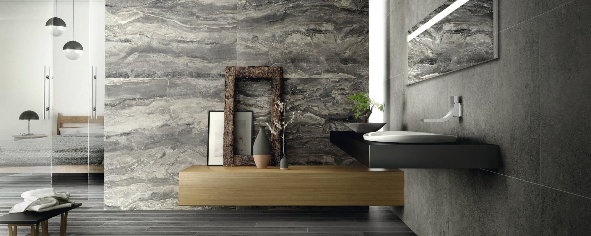 WABI SABI cement effect porcelain bathroom tiles london slider 2