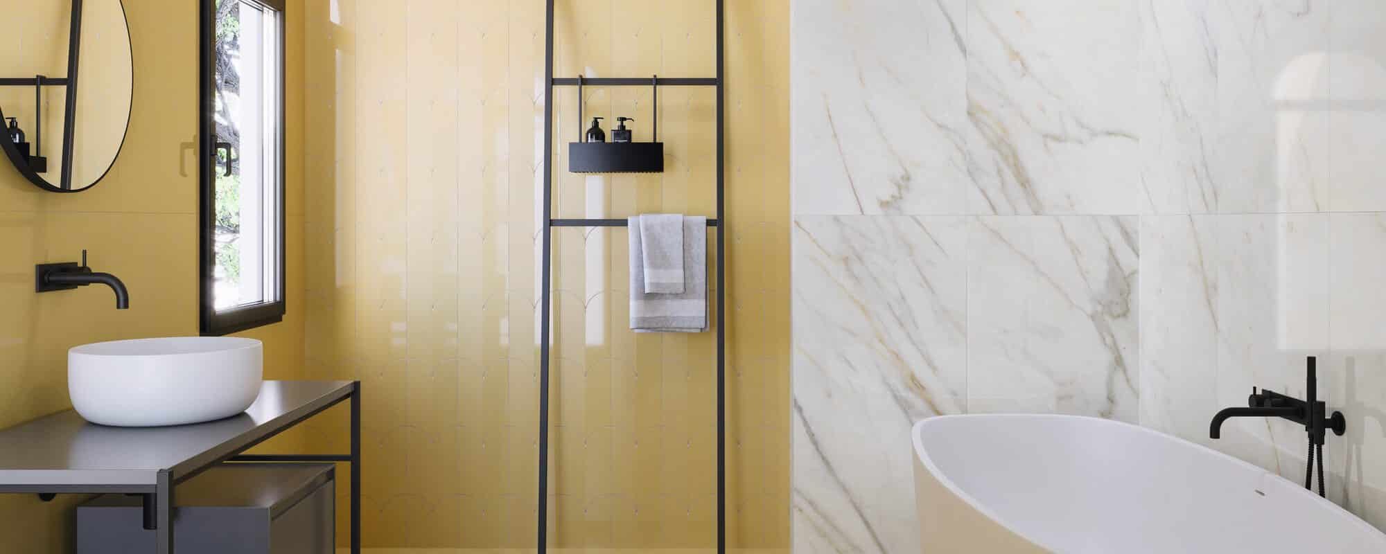 calacatta-slow-marble effect bathroom tiles london slider 3